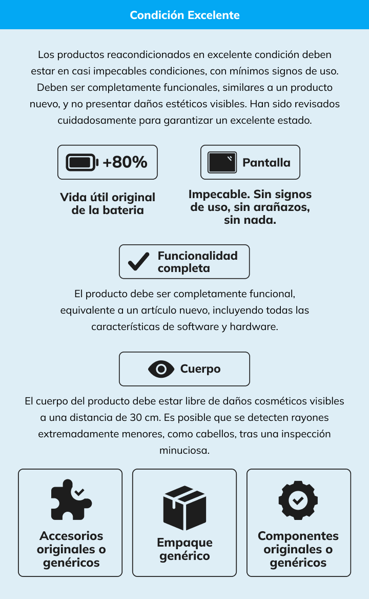 condicion excelente