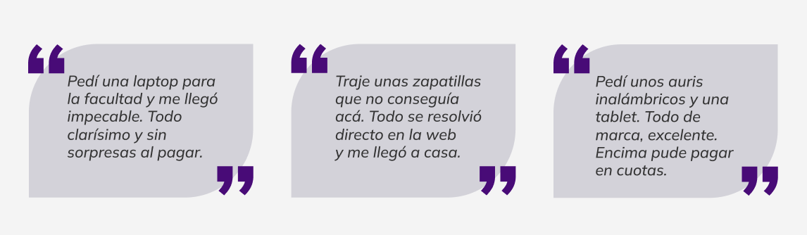 Testimoniales